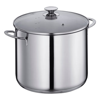 Pentola alta con coperchio in vetro "Capri" l 10/cm Ø26x20,5