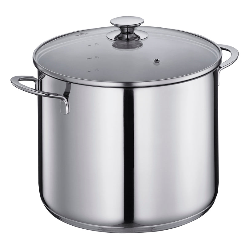 Pentola alta con coperchio in vetro "Capri" l 10/cm Ø26x20,5