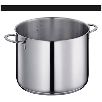 Pentola alta con coperchio in vetro "Capri" l 12/cm Ø28x20,5