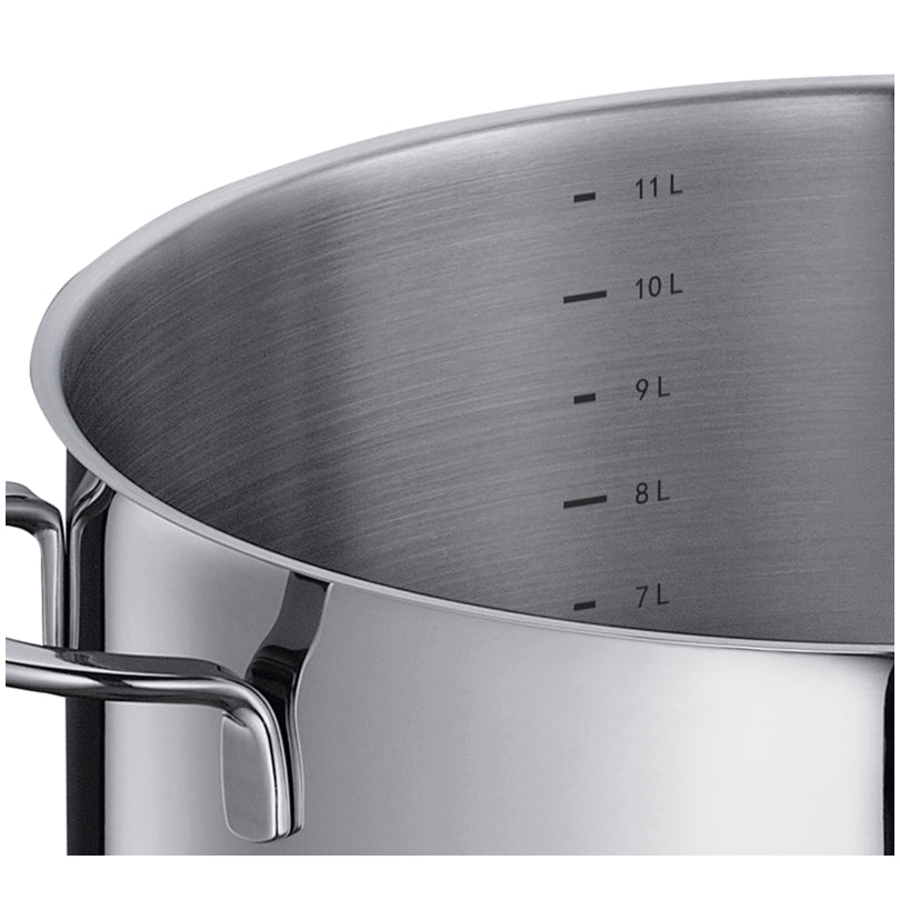 Pentola alta con coperchio in vetro "Capri" l 12/cm Ø28x20,5