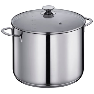 Pentola alta con coperchio in vetro "Capri" l 12/cm Ø28x20,5