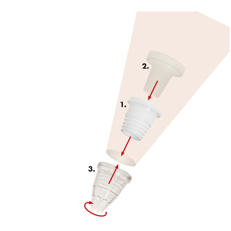 Adattore per bocchetta e saccapoche "Bake" cm Ø4/cm5