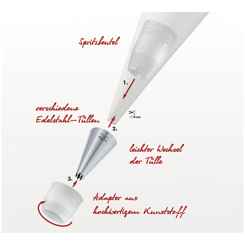 Adattore per bocchetta e saccapoche "Bake" cm Ø4/cm5