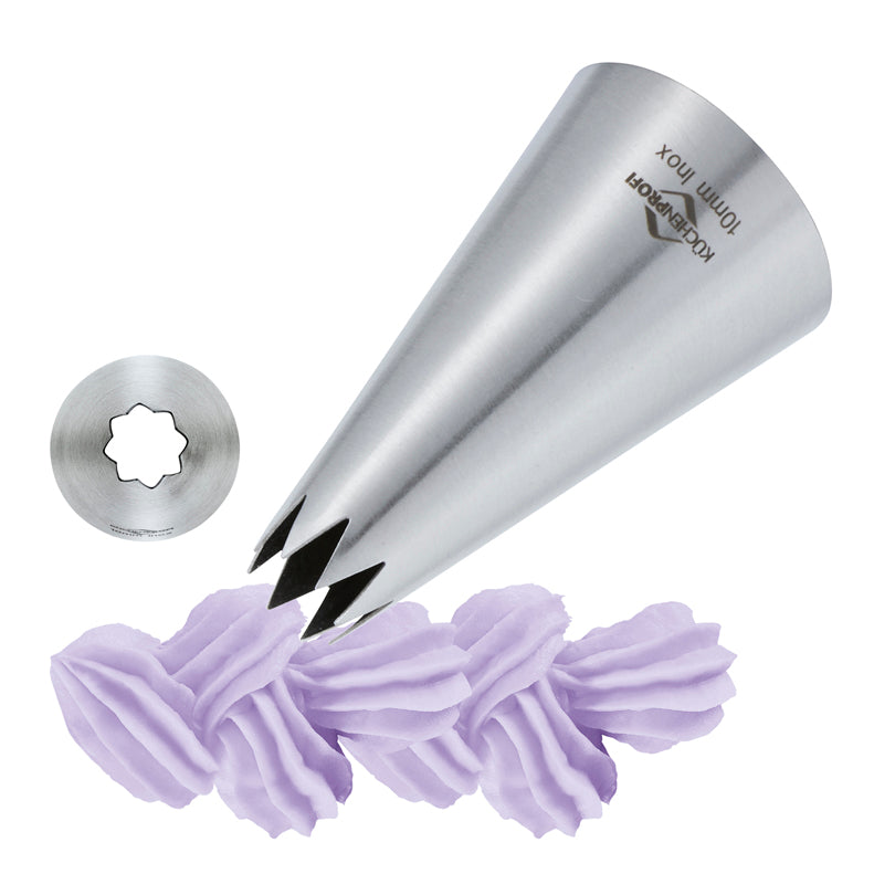 Bocchetta foro stella "Bake", 10 mm mm Ø10/cm Ø3x5