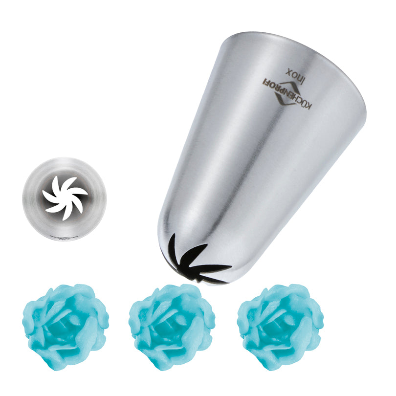 Bocchetta fiore festonata "Bake", 14 mm mm Ø14/cm Ø3x4