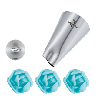 Bocchetta petalo di rosa "Bake", 14 mm mm Ø14/cm Ø3x4,5