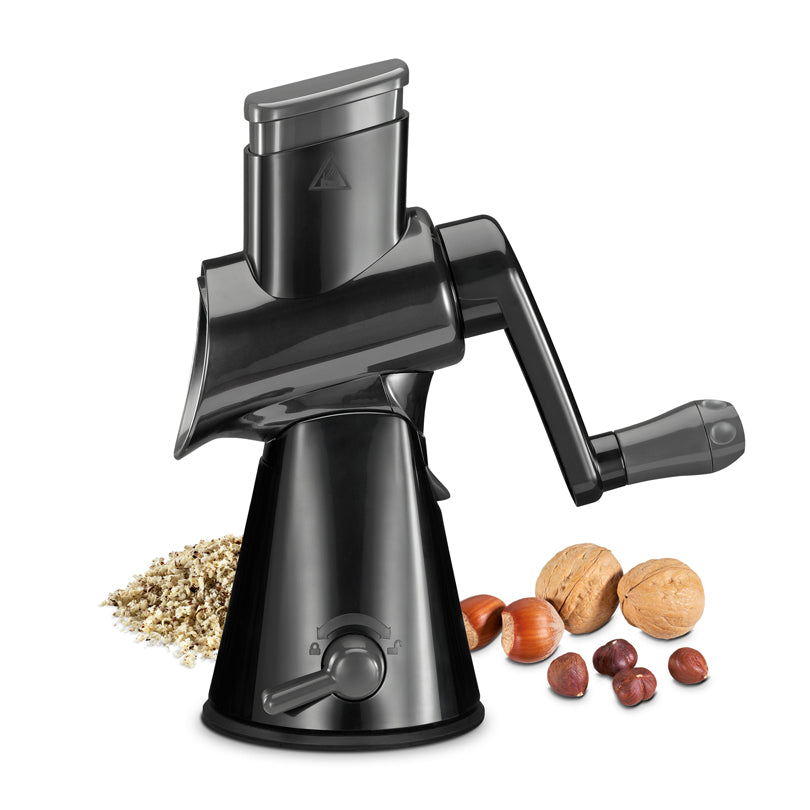 Grattugia a manovella "Rapid" con 3 rulli intercambiabili cm 28