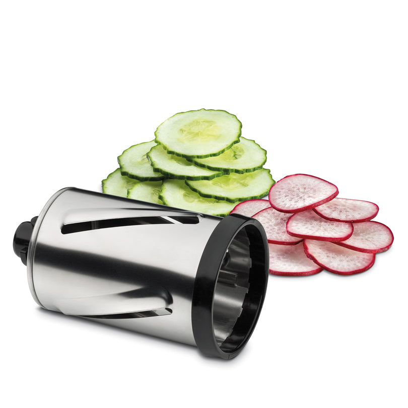 Grattugia a manovella "Rapid" con 3 rulli intercambiabili cm 28