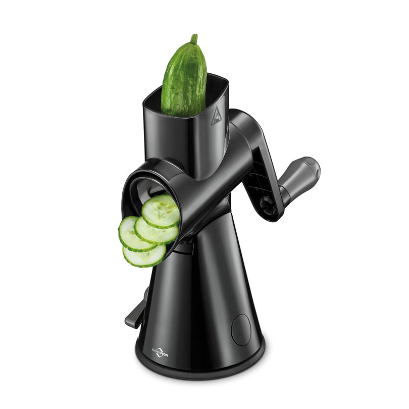 Grattugia a manovella "Rapid" con 3 rulli intercambiabili cm 28