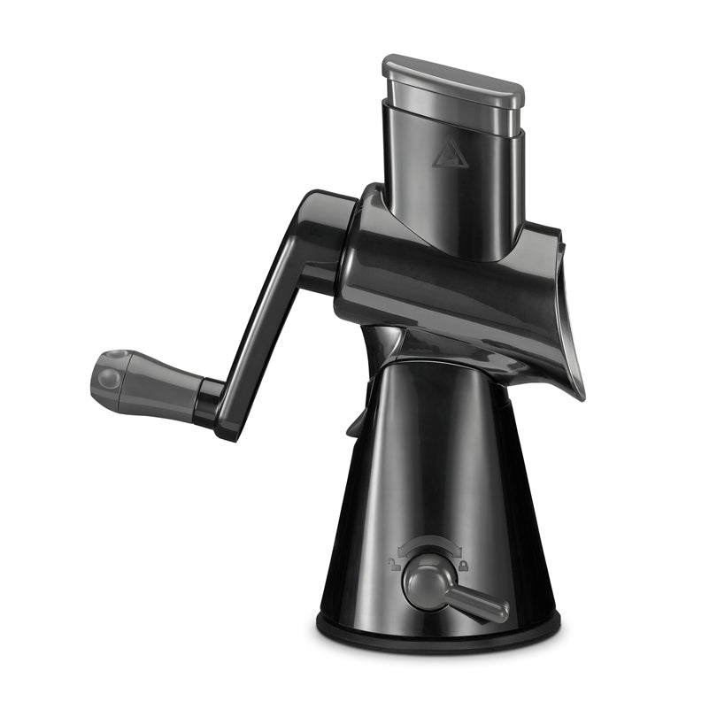 Grattugia a manovella "Rapid" con 3 rulli intercambiabili cm 28