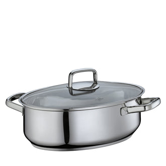 Casseruola ovale "Pisa" con coperchio in vetro l 5/cm 37,5x29x19