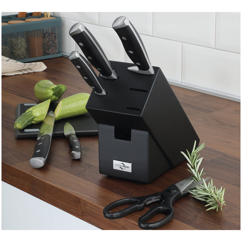 Ceppo coltelli "Primus Classic", attrezzato con 5 coltelli e 1 forbice multiuso cm 10x22x19