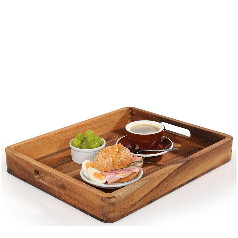 Vassoio per servire rettangolare con bordi arrotondati cm 44x36x6