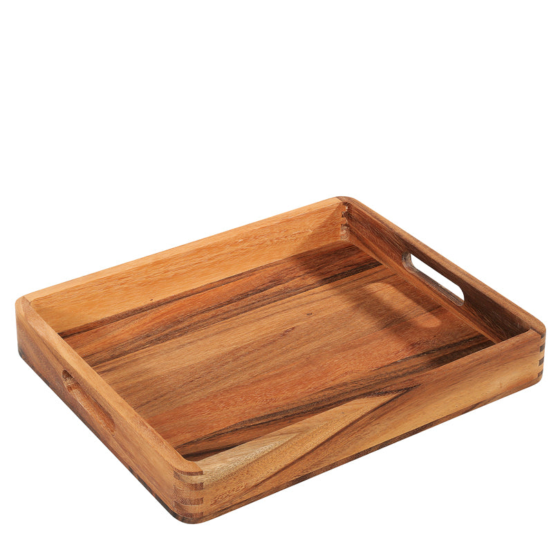 Vassoio per servire rettangolare con bordi arrotondati cm 44x36x6