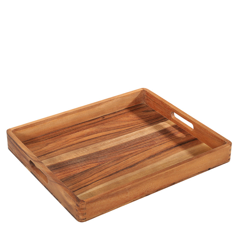 Vassoio per servire rettangolare con bordi arrotondati cm 52x43x6