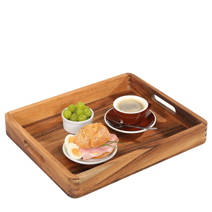 Vassoio per servire rettangolare con bordi arrotondati cm 52x43x6