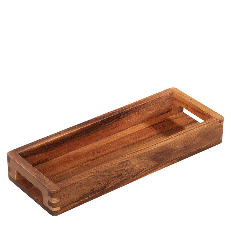 Vassoio multifunzionale rettangolare con bordi arrotondati cm 32x12x4,5