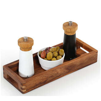Vassoio multifunzionale rettangolare con bordi arrotondati cm 32x12x4,5
