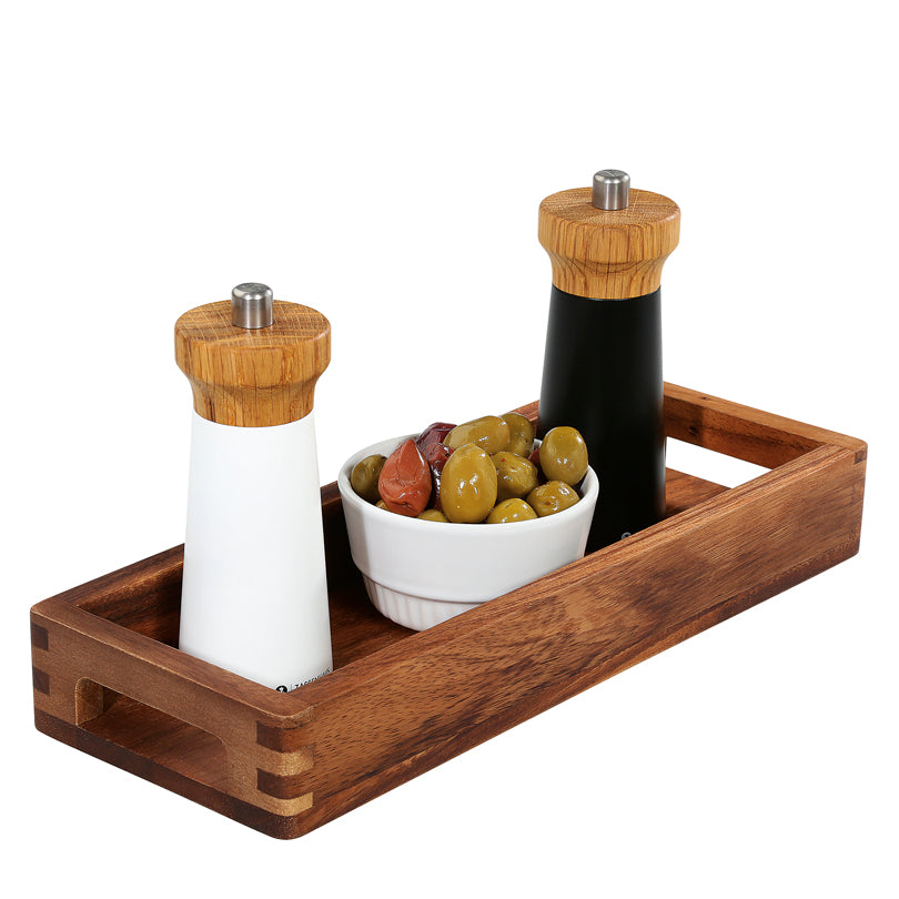 Vassoio multifunzionale rettangolare con bordi arrotondati cm 32x12x4,5