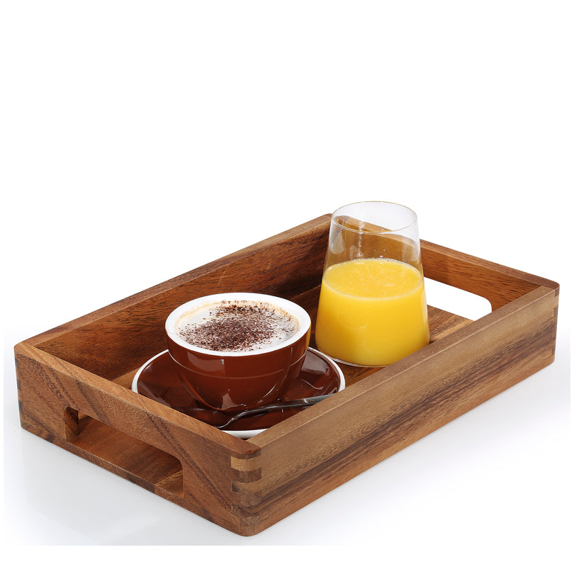 Vassoio per servire rettangolare con bordi arrotondati cm 33x22x6