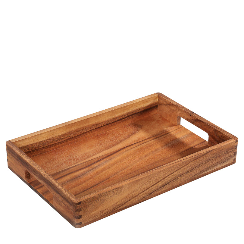 Vassoio per servire rettangolare con bordi arrotondati cm 42x28x6