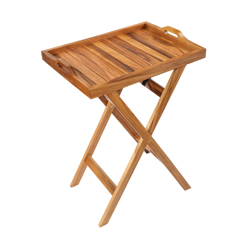 Vassoio per servire con piedistallo pieghevole cm 60x45x86