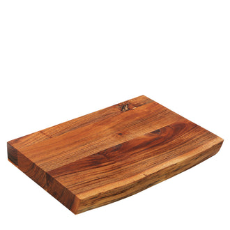 Tagliere alto con bordo naturale cm 41x30x5