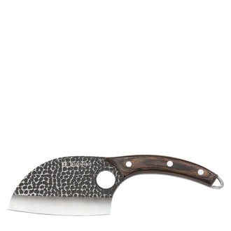 Coltello cuoco "Keeper" con custodia in pelle, dotata di un pratico laccio per fissarla alla cintura cm 12/25