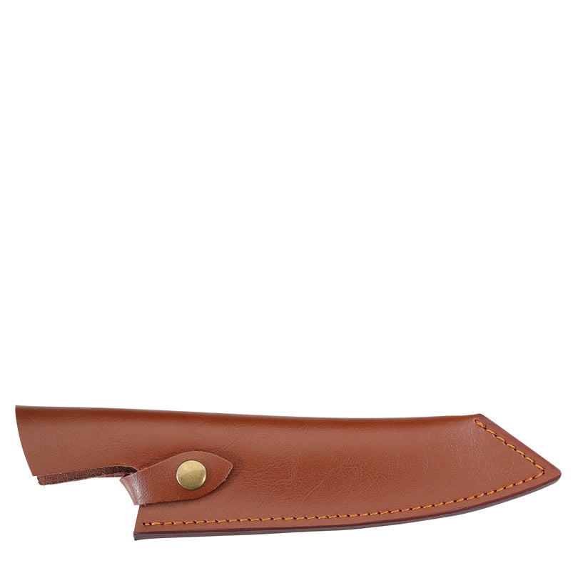 Coltello cuoco "Hunter" con custodia in pelle, dotata di un pratico laccio per fissarla alla cintura cm 19/31