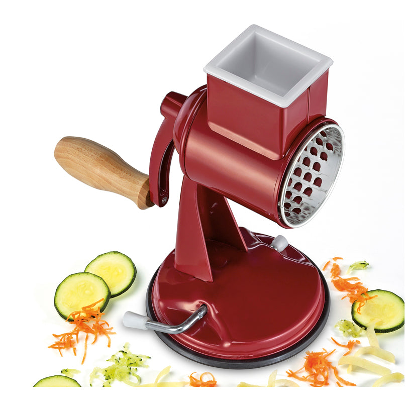 Grattugia a manovella "Classic" con 2 rulli (fino e grosso) cm 23,5x13,5x23,5