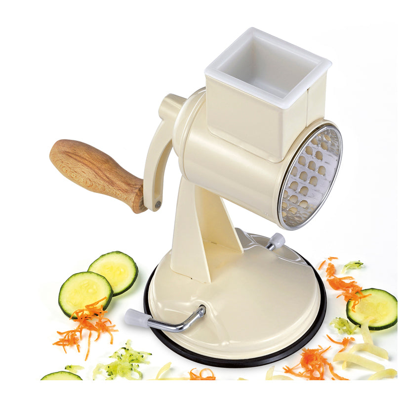 Grattugia a manovella "Classic" con 2 rulli (fino e grosso) cm 23,5x13,5x23,5