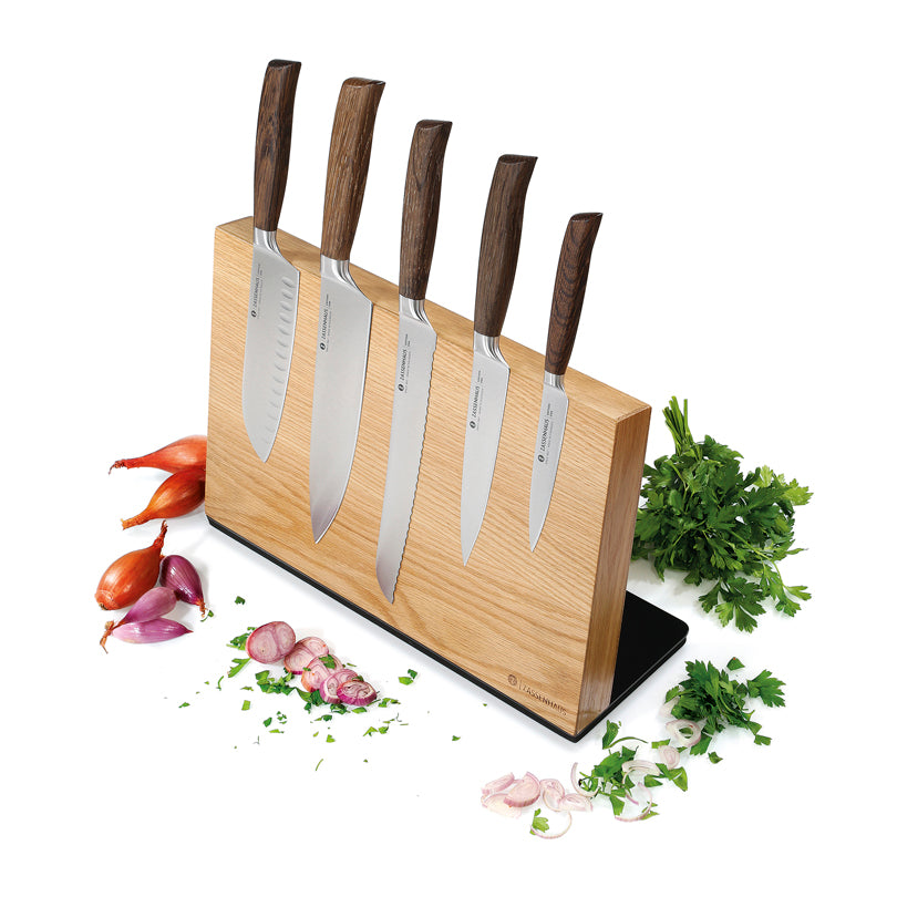 Ceppo coltelli magnetico "Studio" cm 36x12,5x23