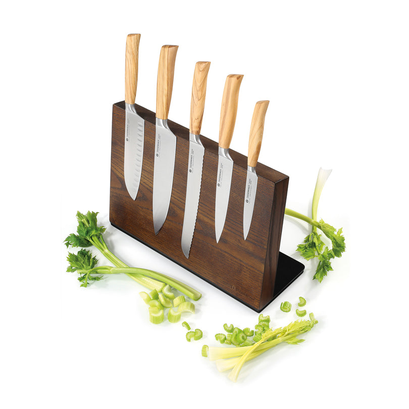 Ceppo coltelli magnetico "Studio" cm 36x12,5x23