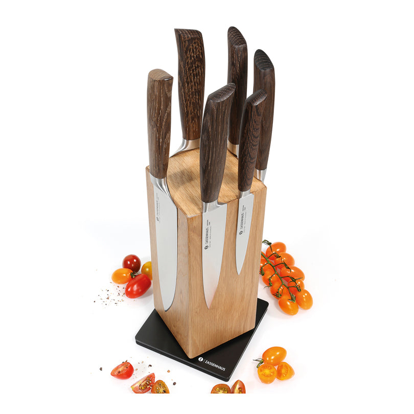 Ceppo coltelli magnetico e girevole "Spin" cm 13x13x25,5