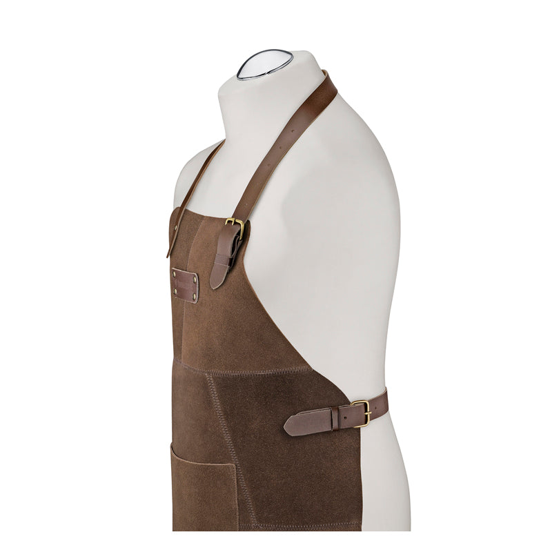 Grembiule BBQ in pelle "Kansas" cm 56x78