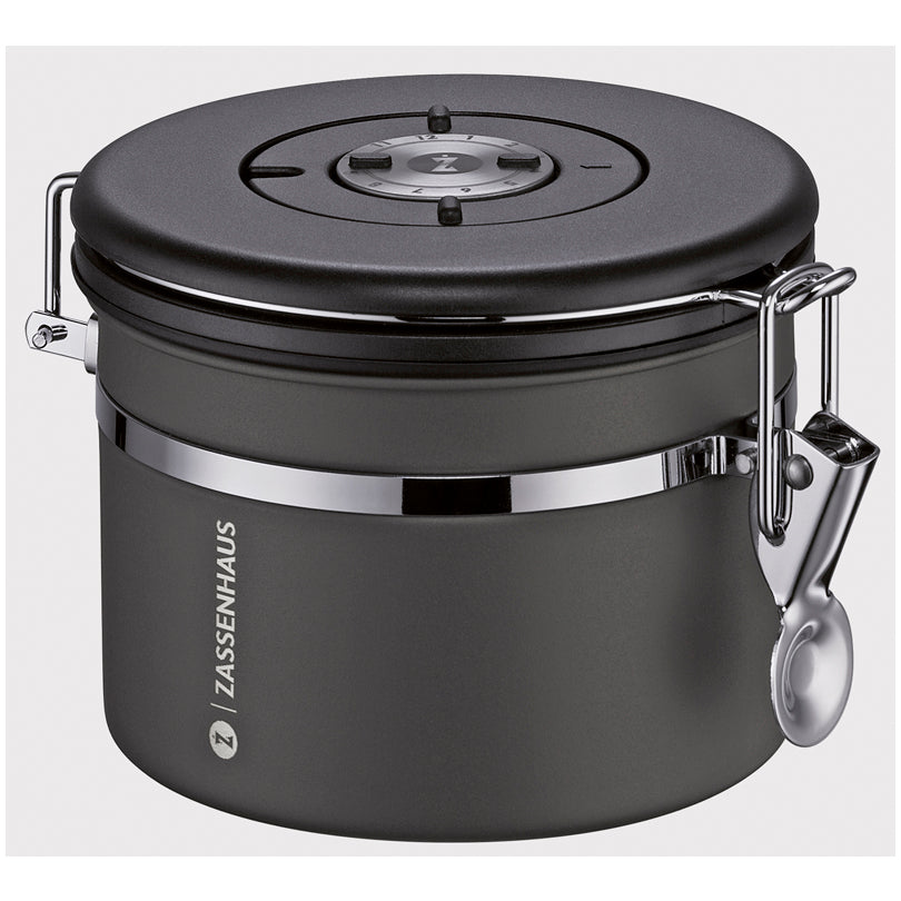 Barattolo salvafreschezza tondo "Aroma", con indicazione della data regolabile g 250/cm Ø13x10