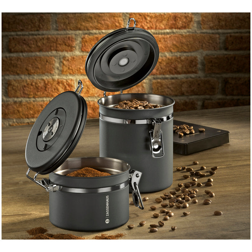 Barattolo salvafreschezza tondo "Aroma", con indicazione della data regolabile g 250/cm Ø13x10