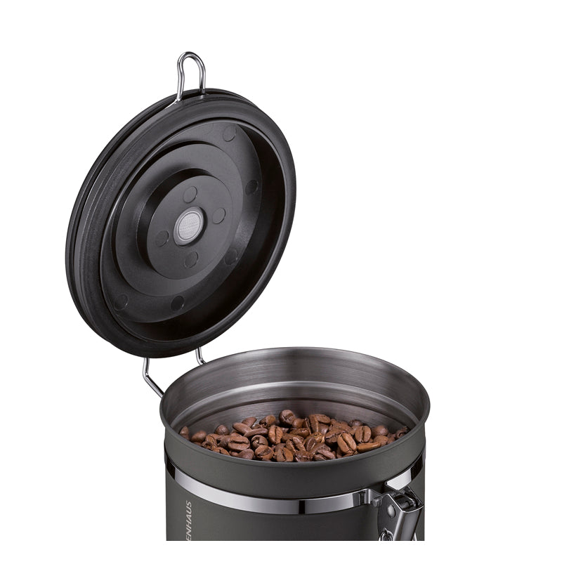 Barattolo salvafreschezza tondo "Aroma", con indicazione della data regolabile g 500/cm Ø13x15