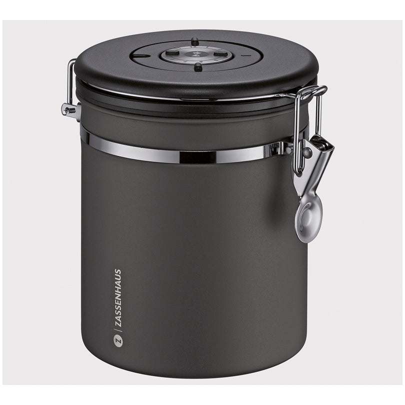 Barattolo salvafreschezza tondo "Aroma", con indicazione della data regolabile g 500/cm Ø13x15