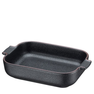 Pirofila da portata rettangolare con 2 manici "Worker" ml 500/cm 16,5x12x3,