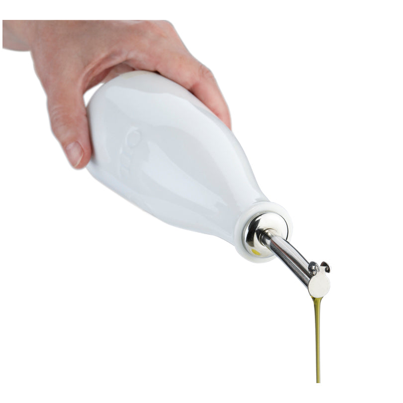 Oliera con tappo dosatore in acciaio inox "Oil" ml 250/cm Ø7x23,5