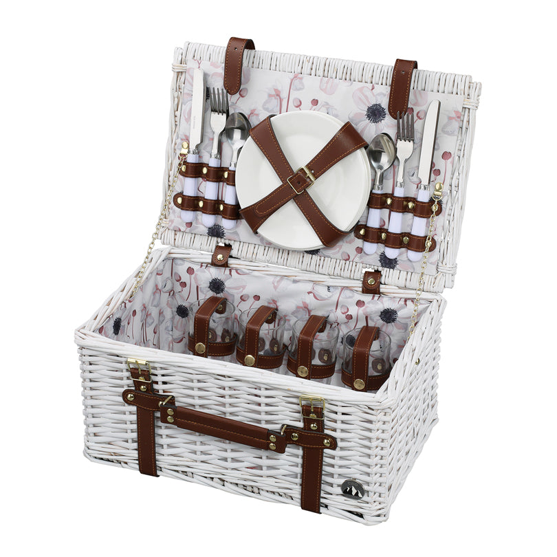 Cesto picnic "Pescara", per 4 persone cm 42x28x21