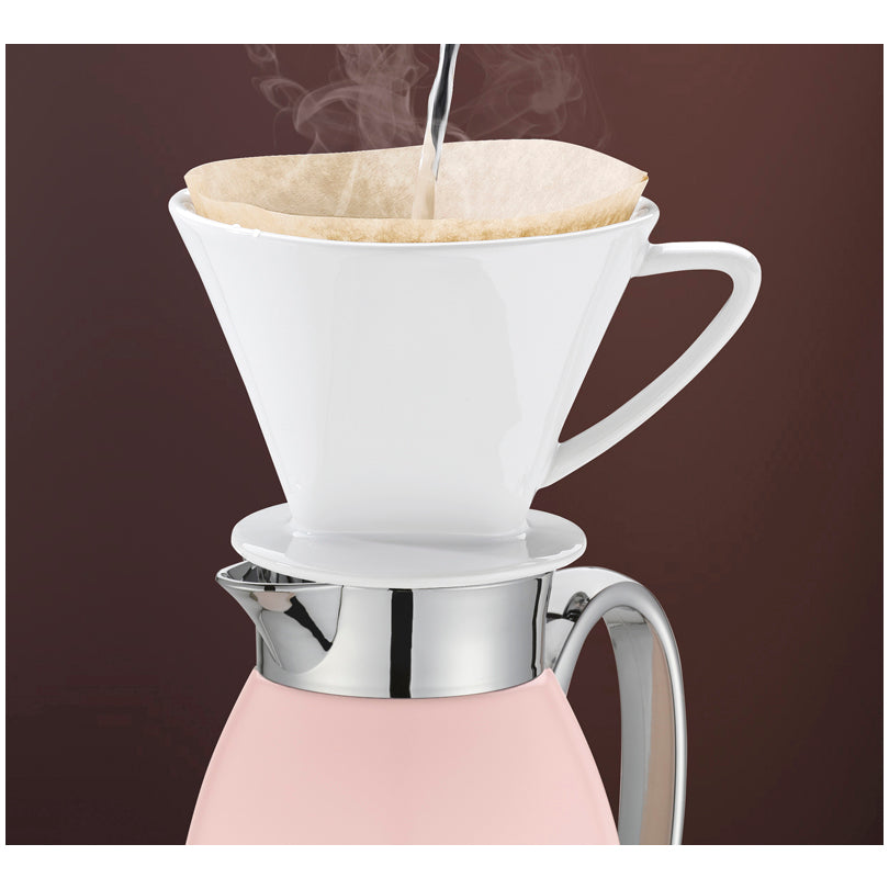 Caraffa termica "Venezia" con inserto sottovuoto realizzato in vetro temperato l 1/cm Ø14x27