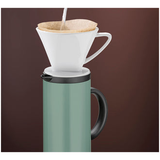 Caraffa termica "Firenze" con inserto sottovuoto realizzato in vetro temperato l 1/cm Ø11x30