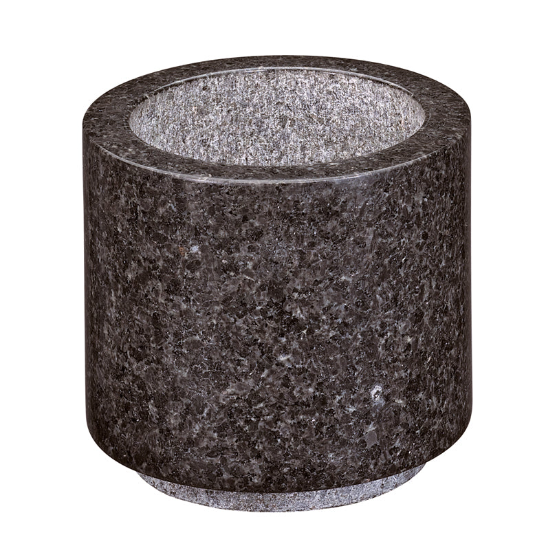 Mortaio "Merkur", con pestello e base d'appoggio in legno faggio cm Ø10x9,5