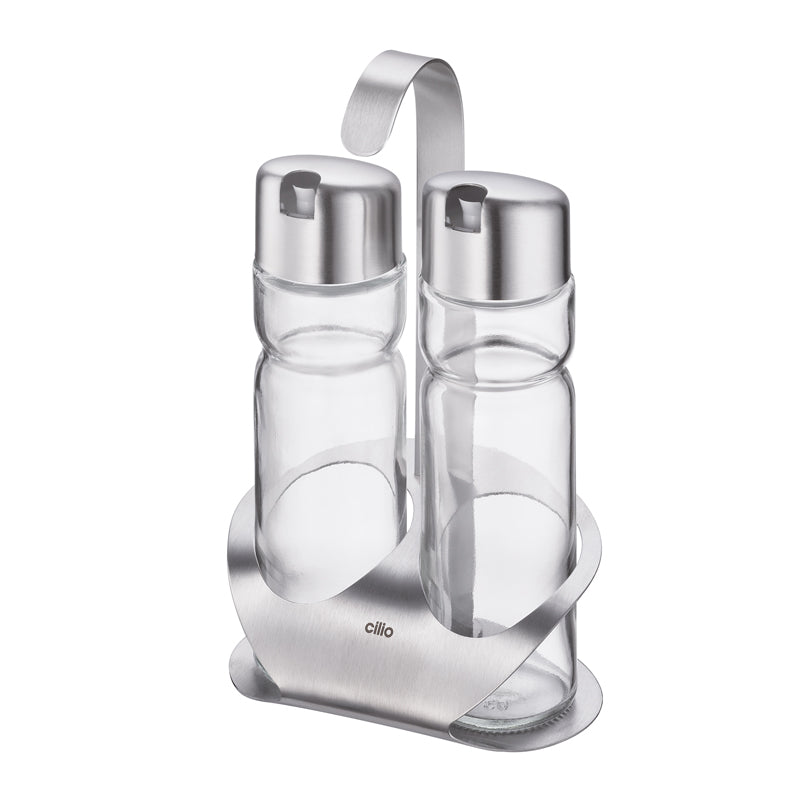 Menagere aceto/olio "Osteria", 2 pezzi cm 12x8x19/ml 160