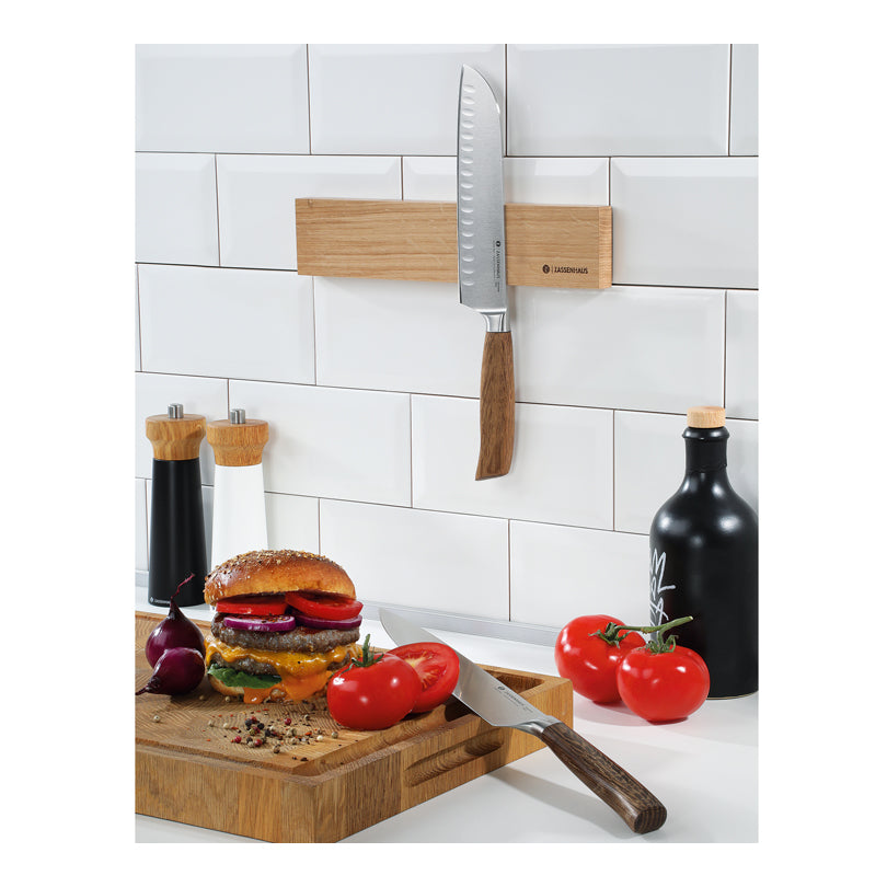 Barra magnetica porta coltelli, per 3 coltelli cm 30x6,5x2