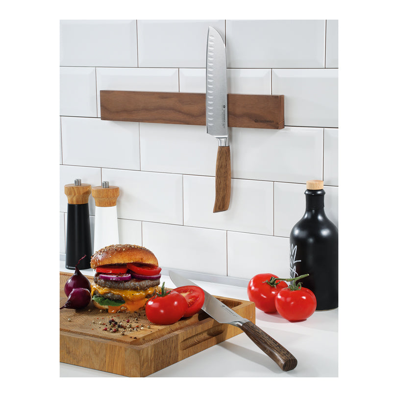 Barra magnetica porta coltelli, per 5 coltelli cm 40x6,5x2