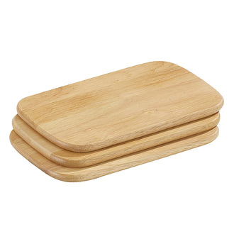 Tagliere colazione rettangolare, confezione 3 pezzi cm 22x15x1