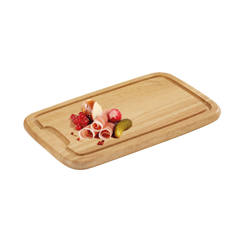 Tagliere rettangolare con scanalatura cm 36x23x2